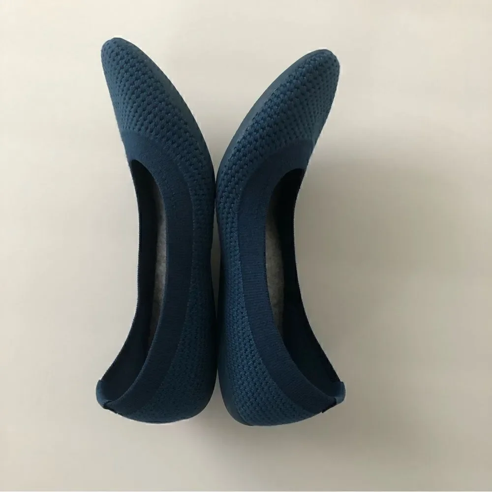 Allbirds blue Tree Breezers in woman’s size 5 slip on flexible flats wool
